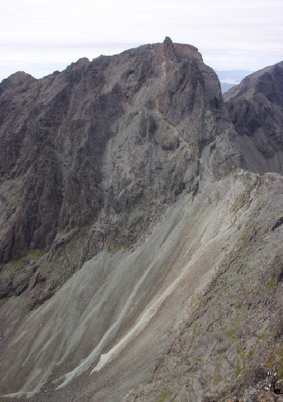 Coire Lagan,the In Pin and the An Stac Screes
